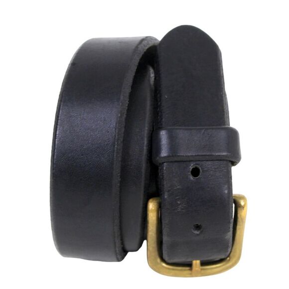 Eddie Bauer BLACK GENUINE LEATHER 1.25"Wd CASUAL DRESS MEN'S BELT Sz 38 (28D - Picture 1 of 15